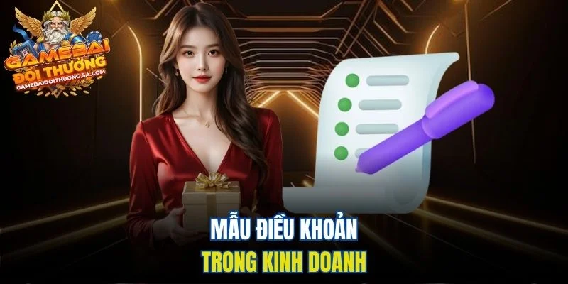 Mẫu điều khoản trong kinh doanh